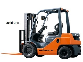 CUBIERTA solida 6.00 - 9 rodamarsa solid tires