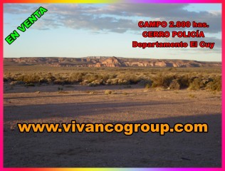 Se vende Campo 2.800 has. - Zona Cerro Policía - Provincia de Río Negro - Patagonia - Argentina