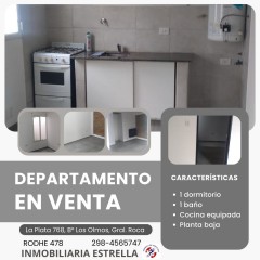 DEPARTAMENTO 1 DORMITORIO PLANTA BAJA - B° LOS OLMOS. Gral. Roca