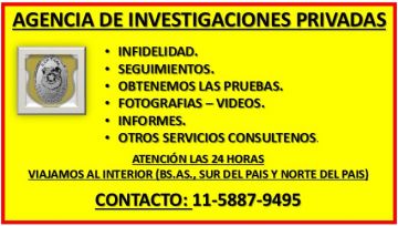 Agencia de Investigaciones Privadas - Detectives Privados - Infidelidad - Búsquedas