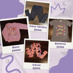 Vendo ropa de niños del talle 2 al 16