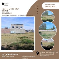 DUEÑO VENDE TERRENO 280 M2. CALLE GUEMES A 50 M DE CALLE JUJUY