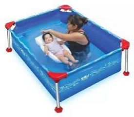 Pileta estructural rectangular Sol de Verano Sol 100 con capacidad de 500 litros de 1.3m de largo x 0.95m de ancho azul