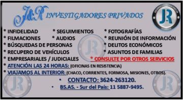 JR Asesor - Investigadores Privados - Detectives Privados - Búsquedas - Delitos Económicos - Infidelidad