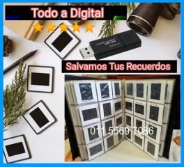 Diapositivas Fotograficas mejoradas a Digital Apto Smart TV